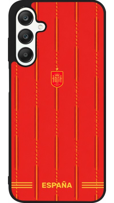 Coque Samsung Galaxy A25 - Silicone rigide noir Maillot de football Espagne 2026 personnalisable