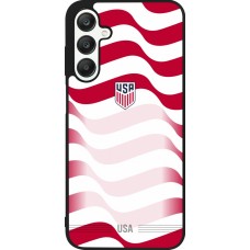 Coque Samsung Galaxy A25 - Silicone rigide noir Maillot de football États-Unis 2026 personnalisable