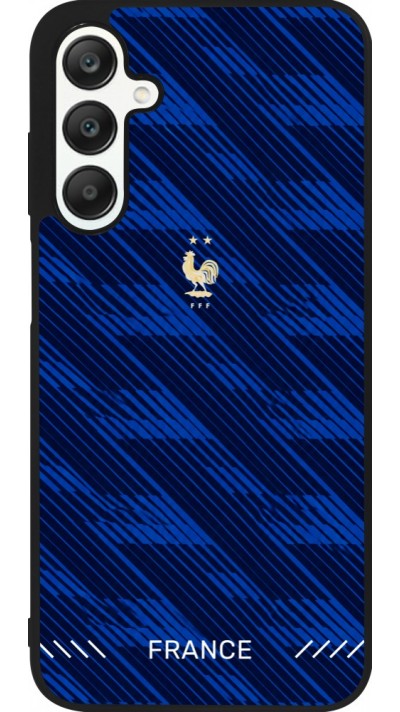Coque Samsung Galaxy A25 - Silicone rigide noir Maillot de football France 2026 personnalisable