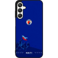 Coque Samsung Galaxy A25 - Silicone rigide noir Maillot de football Haiti 2026 personnalisable