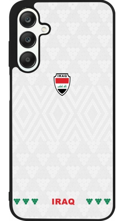 Coque Samsung Galaxy A25 - Silicone rigide noir Maillot de football Irak 2026 personnalisable
