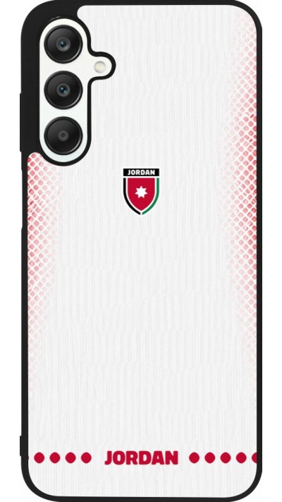 Coque Samsung Galaxy A25 - Silicone rigide noir Maillot de football Jordanie 2026 personnalisable