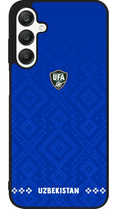 Coque Samsung Galaxy A25 - Silicone rigide noir Maillot de football Ouzbékistan 2026 personnalisable