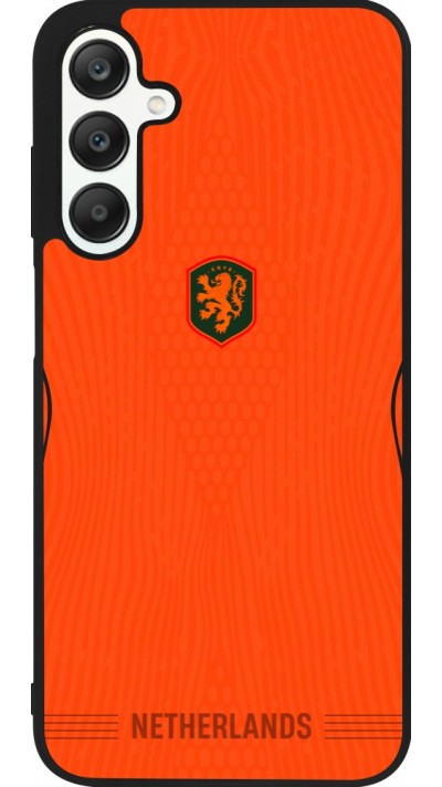 Coque Samsung Galaxy A25 - Silicone rigide noir Maillot de football Pays-Bas 2026 personnalisable