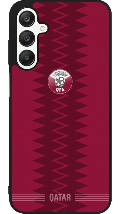 Coque Samsung Galaxy A25 - Silicone rigide noir Maillot de football Qatar 2026 personnalisable
