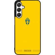 Coque Samsung Galaxy A25 - Silicone rigide noir Maillot de football Suède 2026 personnalisable