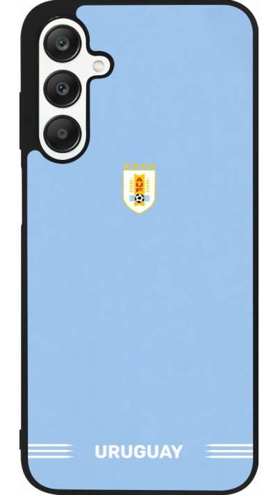 Coque Samsung Galaxy A25 - Silicone rigide noir Maillot de football Uruguay 2026 personnalisable