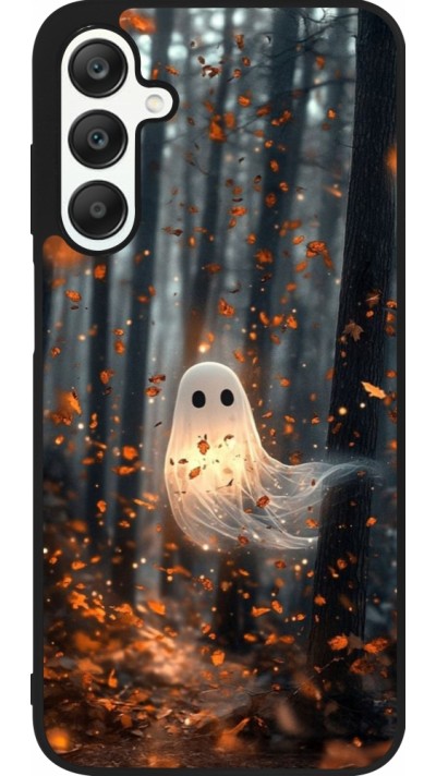 Coque Samsung Galaxy A25 - Silicone rigide noir Halloween 2025 Ghost in the forest