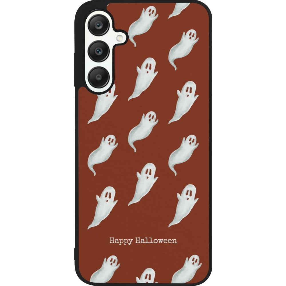 Coque Samsung Galaxy A25 - Silicone rigide noir Halloween 2025 Pattern of ghosts