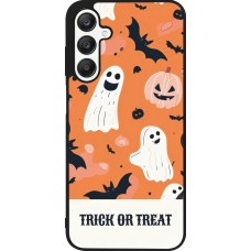 Coque Samsung Galaxy A25 - Silicone rigide noir Halloween 2025 Trick treat