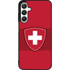 Coque Samsung Galaxy A25 - Silicone rigide noir Hockey World Championship Ecusson Suisse