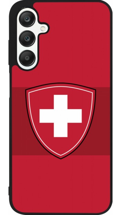 Coque Samsung Galaxy A25 - Silicone rigide noir Hockey World Championship Ecusson Suisse