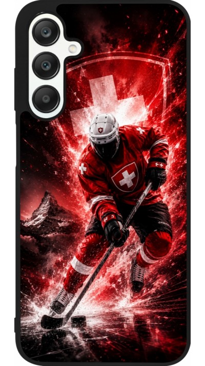 Coque Samsung Galaxy A25 - Silicone rigide noir Hockey World Championship Player