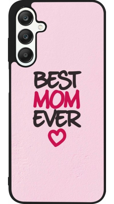 Coque Samsung Galaxy A25 - Silicone rigide noir Mom 2023 best Mom ever pink