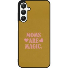 Coque Samsung Galaxy A25 - Silicone rigide noir Mom 2026 Are Magic