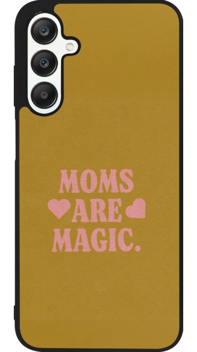 Coque Samsung Galaxy A25 - Silicone rigide noir Mom 2026 Are Magic