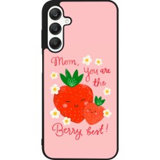 Coque Samsung Galaxy A25 - Silicone rigide noir Mom 2026 Berry best