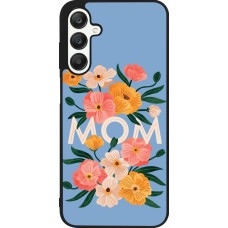 Coque Samsung Galaxy A25 - Silicone rigide noir Mom 2026 Flowers
