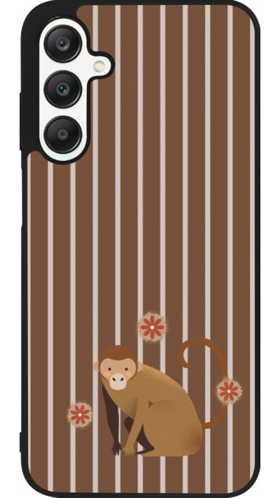 Coque Samsung Galaxy A25 - Silicone rigide noir Monkey with stripes Coque Samsung Galaxy A25 - Silicone rigide noir Monkey with stripes