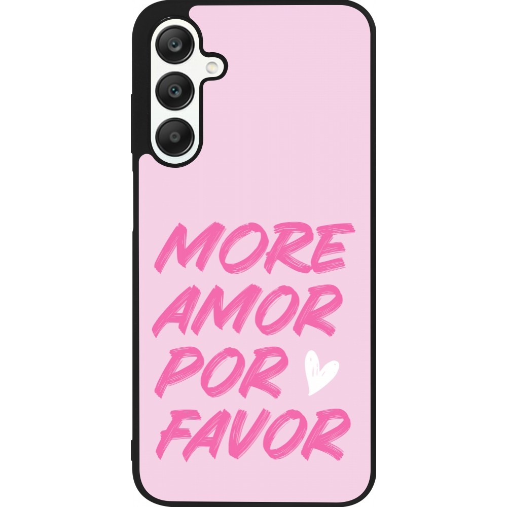 Coque Samsung Galaxy A25 - Silicone rigide noir More amor porfavor