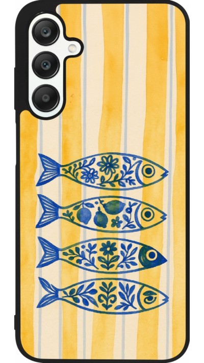 Coque Samsung Galaxy A25 - Silicone rigide noir Portuguese fish 2026