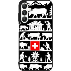 Coque Samsung Galaxy A25 - Silicone rigide noir Poya Suisse 1 noir