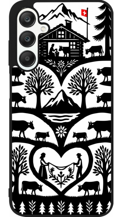 Coque Samsung Galaxy A25 - Silicone rigide noir Poya Suisse 2