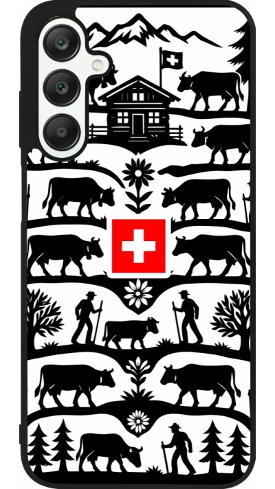 Coque Samsung Galaxy A25 - Silicone rigide noir Poya Suisse 3