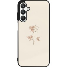 Coque Samsung Galaxy A25 - Silicone rigide noir Sable Rose Minimaliste