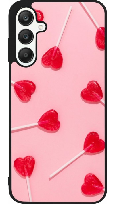 Coque Samsung Galaxy A25 - Silicone rigide noir Saint Valentines Day 26 Lollipop