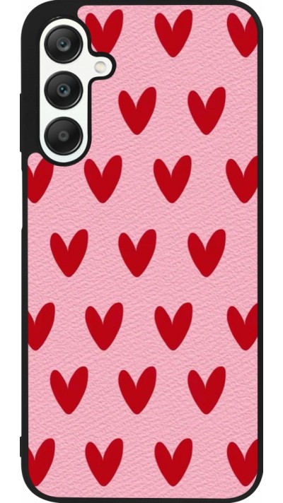 Coque Samsung Galaxy A25 - Silicone rigide noir Saint Valentines Day 26 Pattern heart