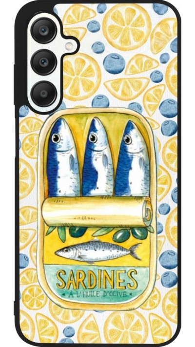 Coque Samsung Galaxy A25 - Silicone rigide noir Sardines in oil 2026