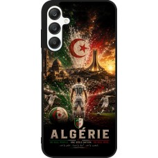 Coque Samsung Galaxy A25 - Silicone rigide noir Football Algérie splash 2026