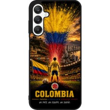 Coque Samsung Galaxy A25 - Silicone rigide noir Football Colombie splash 2026