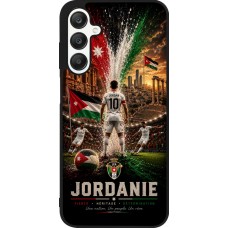 Coque Samsung Galaxy A25 - Silicone rigide noir Football Jordanie splash 2026