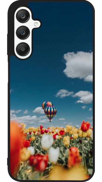Coque Samsung Galaxy A25 - Silicone rigide noir Hot air balloon 2026