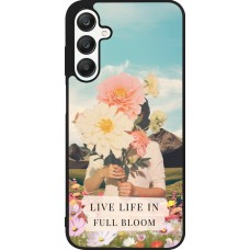 Coque Samsung Galaxy A25 - Silicone rigide noir Live life in full moon Spring 2026