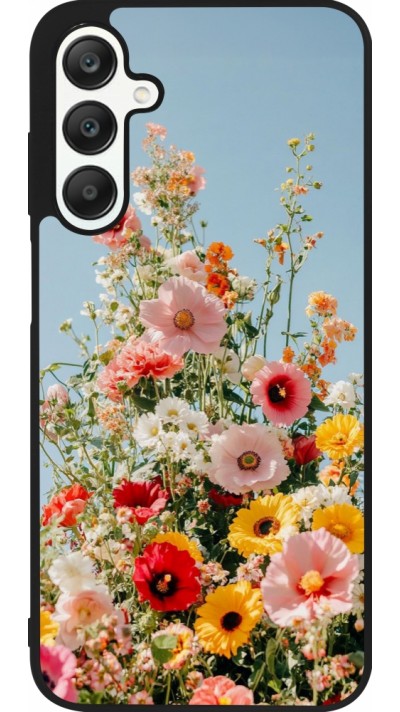 Coque Samsung Galaxy A25 - Silicone rigide noir Spring flowers 2026