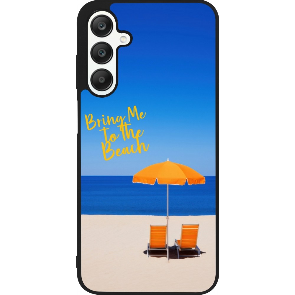 Coque Samsung Galaxy A25 - Silicone rigide noir Summer 2025 Bring me to the beach