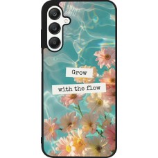 Coque Samsung Galaxy A25 - Silicone rigide noir Summer 2025 Grow with the flow