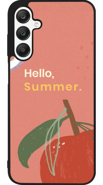 Coque Samsung Galaxy A25 - Silicone rigide noir Summer 2025 Hello summer