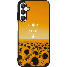 Coque Samsung Galaxy A25 - Silicone rigide noir Summer 2026 Enjoy your life