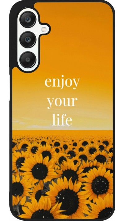 Coque Samsung Galaxy A25 - Silicone rigide noir Summer 2026 Enjoy your life