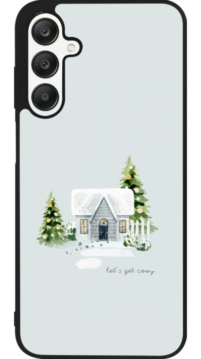 Coque Samsung Galaxy A25 - Silicone rigide noir Winter 25 Cosy House