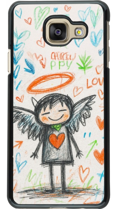 Samsung Galaxy A3 (2016) Case Hülle - Little Angel Sketch Love