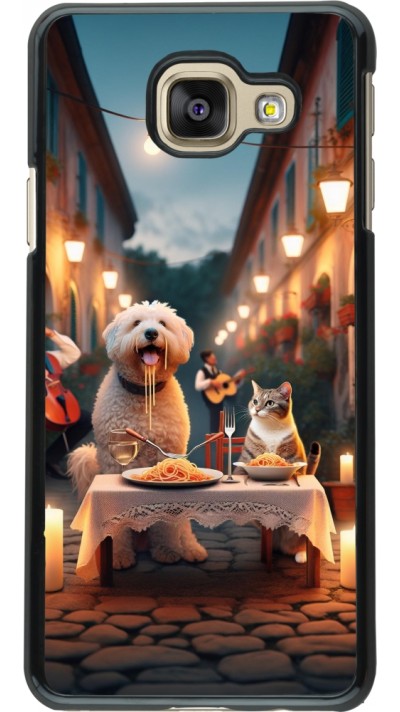 Coque Samsung Galaxy A3 (2016) - Valentine 2024 Dog & Cat Candlelight