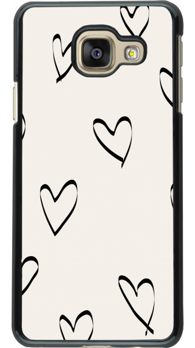 Coque Samsung Galaxy A3 (2016) - Valentine 2023 minimalist hearts