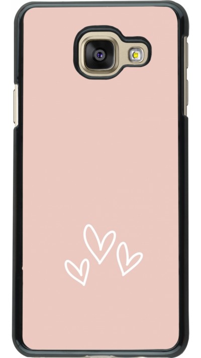 Coque Samsung Galaxy A3 (2016) - Valentine 2023 three minimalist hearts