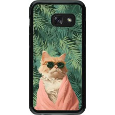 Samsung Galaxy A3 (2017) Case Hülle - Cat Summer Palms