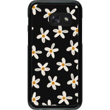 Samsung Galaxy A3 (2017) Case Hülle - Easter 2024 white on black flower